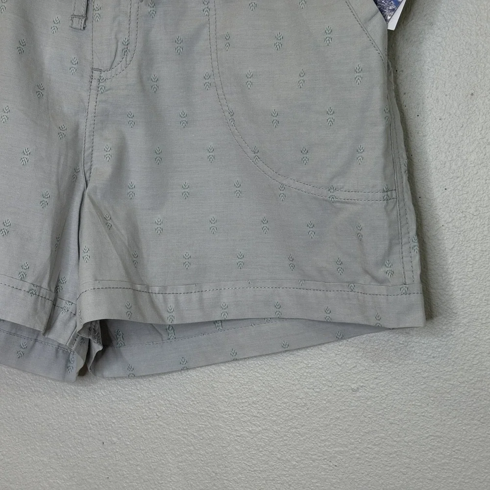 Mountain and Isles Chino Shorts Womens Sz Large Cloudy Grey Drawstring Waist NEW
